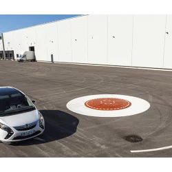 Mini-Giratoire en caoutchouc rouge 2,40 m