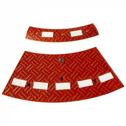 Mini-Giratoire en caoutchouc rouge 3 m