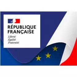 Plaque République française - Modèle drapeau