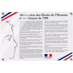 Plaque d'intérieur en PVC - Déclaration des Droits de l’Homme