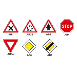 Panneaux de type AB - Signalisation intersection/priorité