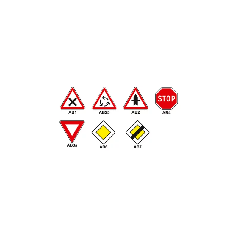 Panneaux de type AB - Signalisation intersection/priorité