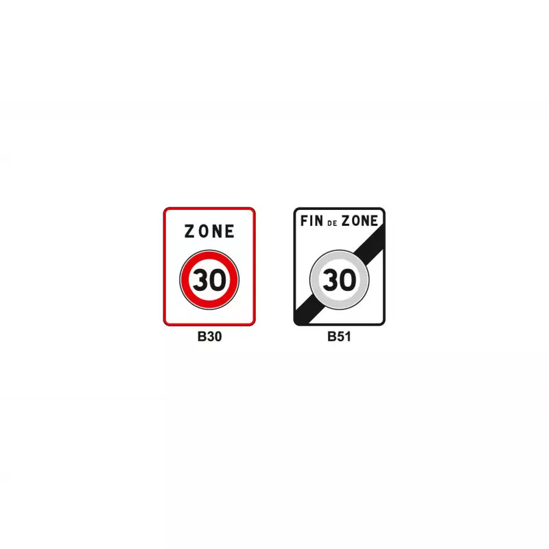 Panneaux de type B30 et B51 - Signalisation de stationnement