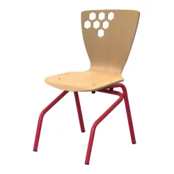 Chaise empilable pour cantine scolaire