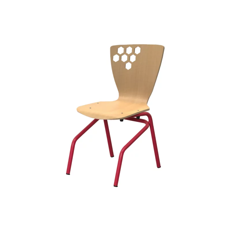 Chaise empilable pour cantine scolaire