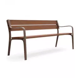 Banc public en bois...