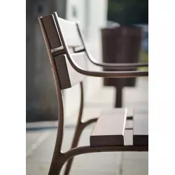 Banc public en bois exotique Catane