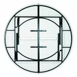 3 dimensions - Tables pliantes polypro rondes