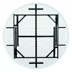 3 dimensions - Tables pliantes polypro rondes