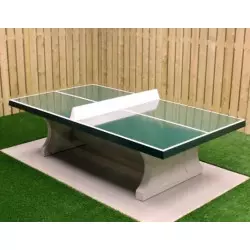 Table ping pong en béton verte