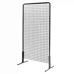 Lot de Grilles d'affichage en acier et chariot de transport