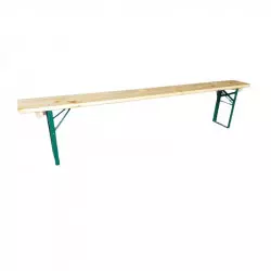 220 x 80 cm - Ensemble table et bancs brasserie