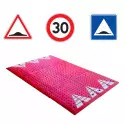 Lot de coussin berlinois en caoutchouc et kit de signalisation