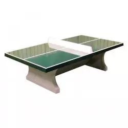 Table ping pong en béton verte