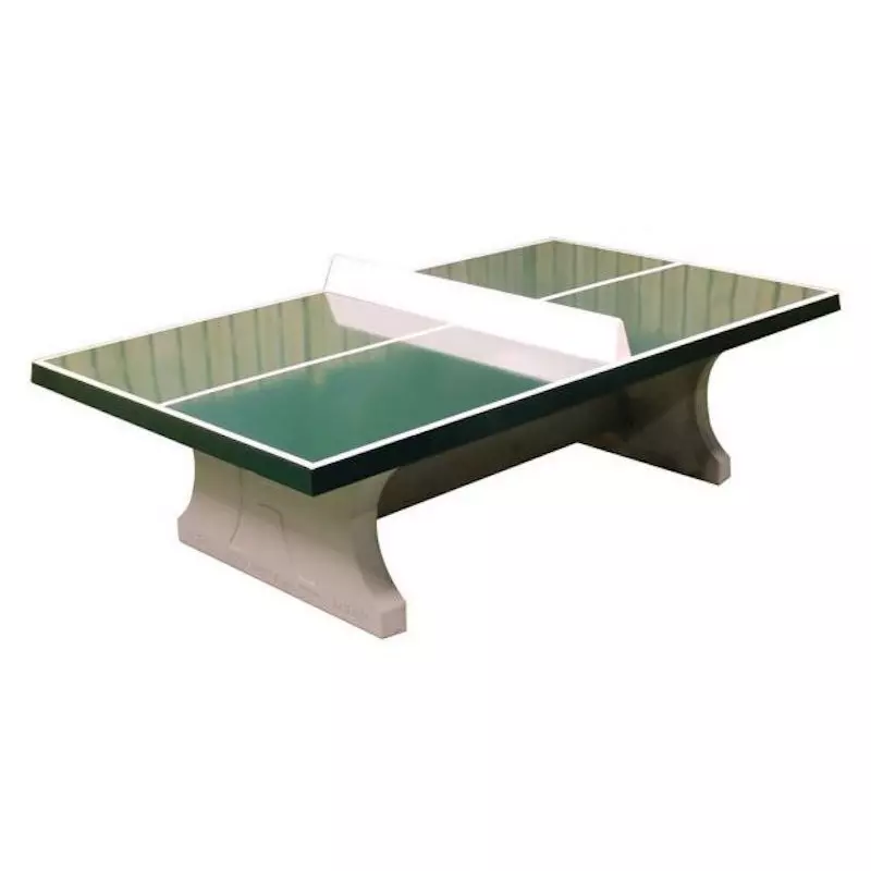 Table ping pong en béton verte