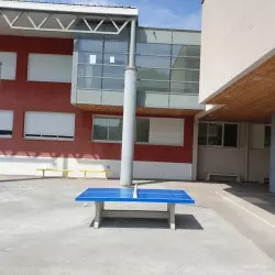 Table pingpong en béton Bleue