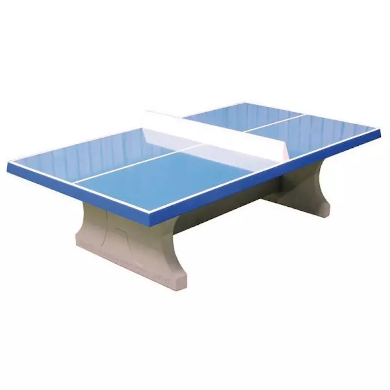 TABLE PING PONG EXTERIEUR BETON BLEUE - Partenaire Collectivité