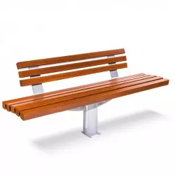 Banc urbain moderne avec...