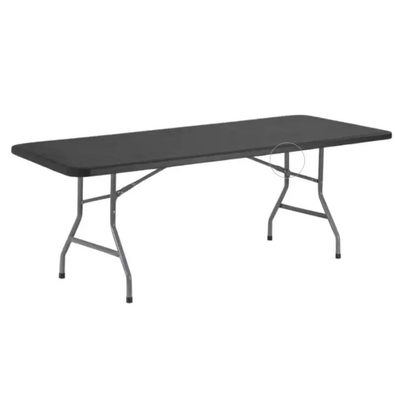 Table pliante 120 x 80 cm plateau gris/pieds gris - Tables