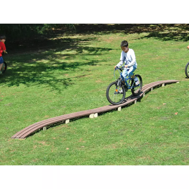 Module parcours de VTT plancher ligne courbée