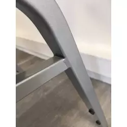 Chaise de banquet en tissu coloris Bleu et Argent