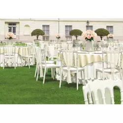 Chaise de réception Napoléon blanche