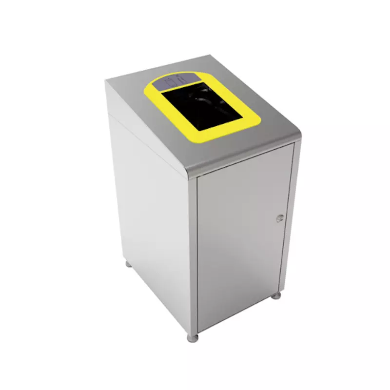 Inox 60 Litres - Collecteur de déchets pour tri sélectif