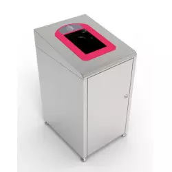 Inox 60 Litres - Collecteur de déchets pour tri sélectif