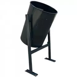 Poubelle extérieure ronde en acier 60 Litres Poubelle extérieure ronde en acier 60 Litres