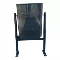 Poubelle extérieure ronde en acier 60 Litres Poubelle extérieure ronde en acier 60 Litres