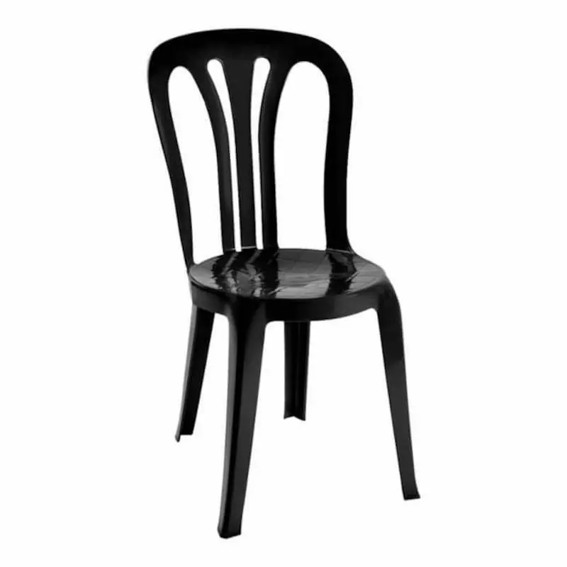 Chaise empilable en polypropylène noir