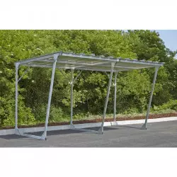 Abri en acier double pour vélos et motos