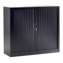 Armoire basse métallique à rideau