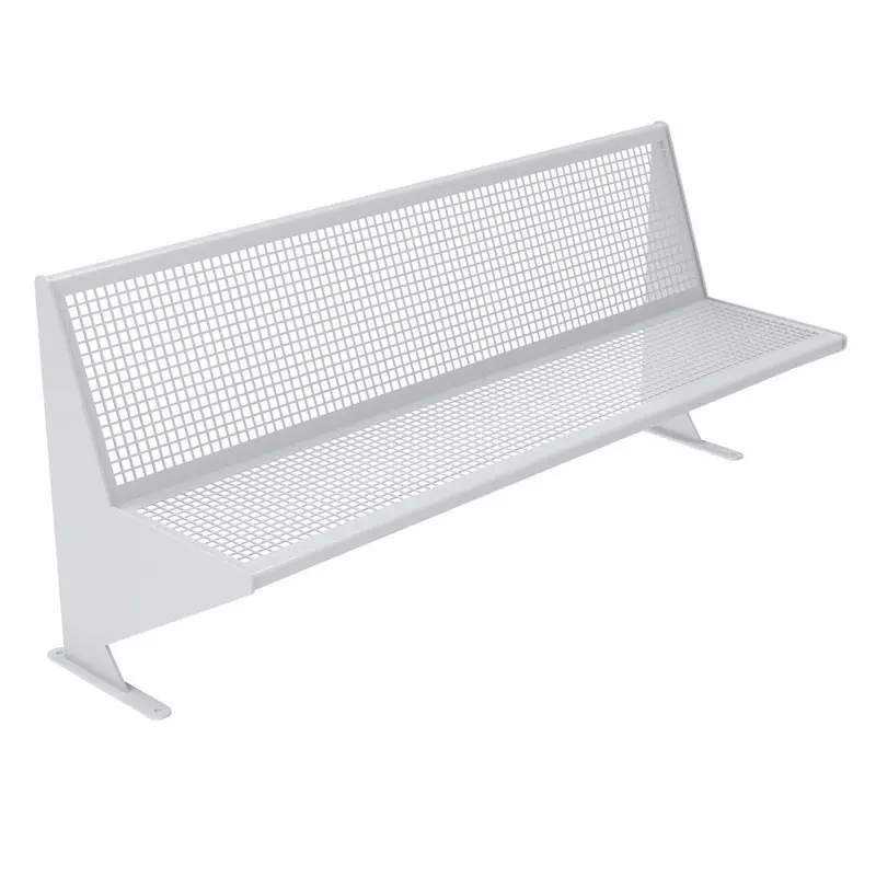 Banc public métallique CERDAN coloris argent