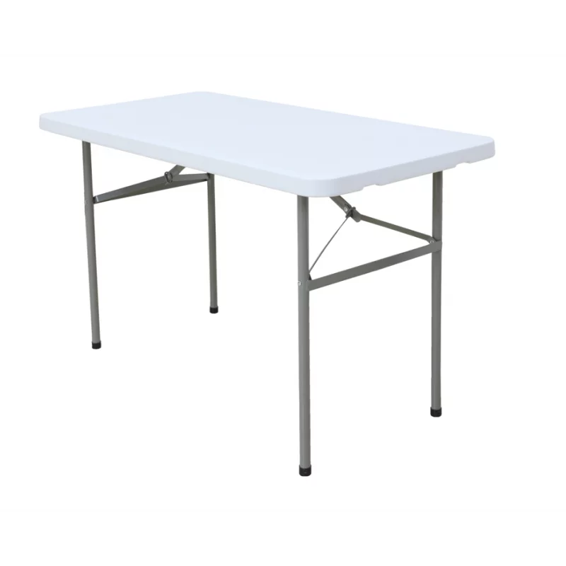 Table Pliante Grise, 60 x 60 x 75 cm 