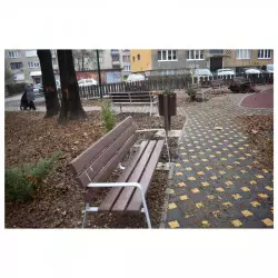 Poubelle de ville en plastique recyclé 35 Litres