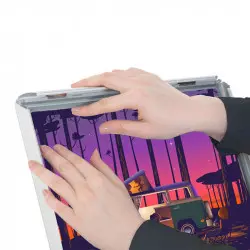 Porte affiche sur pied télescopique