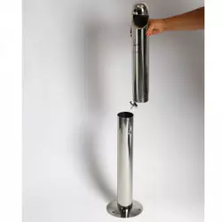 Cendrier sur pied en inox - PROBBAX