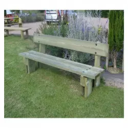 Banc en bois jardin public