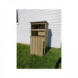 Poubelle extérieure en bois Poubelle extérieure en bois