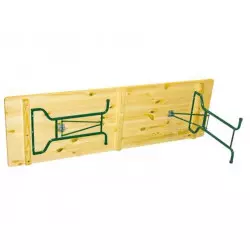 220 x 70 cm - Ensemble table et bancs salle des fêtes