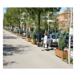 Jardinière de ville - Bac en bois pour arbuste - Mobilier urbain jardinière Jardinière de ville - Bac en bois pour arbuste - Mobilier urbain jardinière