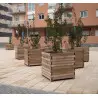 Jardinière urbaine en bois - Bac à fleurs - Bacs pour plantations
