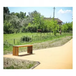 Banquette publique - Banquette collectivité - Banquette bois et acier Banquette publique - Banquette collectivité - Banquette bois et acier