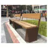 Banc urbain - Banc de ville - Banc de jardin bois et acier