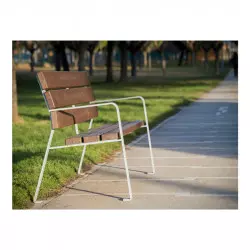 Banc public - Banc de ville - Banc plastique recyclé