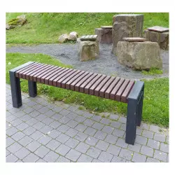 Banquette publique - Banquette en plastique recyclé - Banquette collectivité Banquette publique - Banquette en plastique recyclé - Banquette collectivité