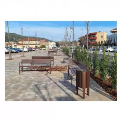 Poubelle urbaine design - Corbeille publique - Poubelle pour collectivité