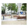 Banc de ville - Banc jardin public - Banc fonte et bois