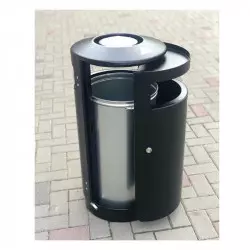 Poubelle métal - Corbeille collectivité - Poubelle design extérieur